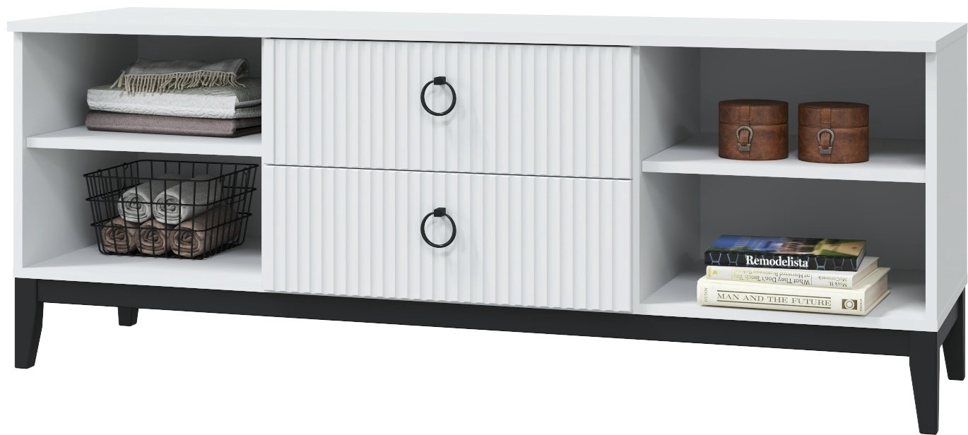 ТВ-тумба напольная DOMA ТВ-ТУМБА S-150-МДФ, 150x57x44 см, белый купить,NaN
