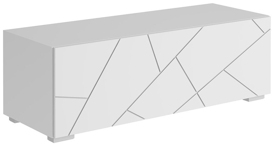 ТВ-тумба напольная DOMA Гранж, 120x37x41.6 см, белый купить,NaN