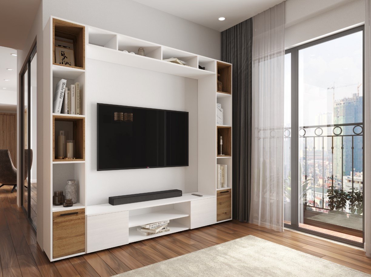 ТВ-тумба напольная Ереке Мебель Modul HM SK, 160x38x37 см, белый купить,NaN