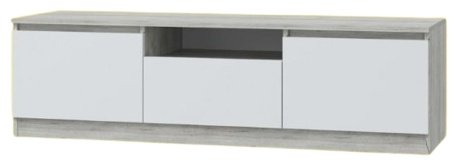 ТВ-тумба напольная DOMA LORI 228505661, 140x40x45 см, белый, серый купить,NaN
