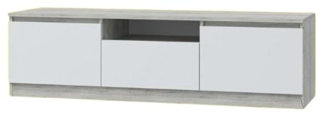 ТВ-тумба напольная DOMA LORI 228505661, 140x40x45 см, белый, серый купить,NaN