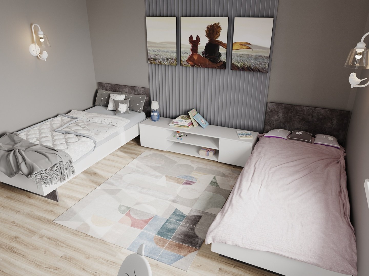 ТВ-тумба напольная Ереке Мебель Modul HM SK, 160x38x37 см, белый купить,NaN