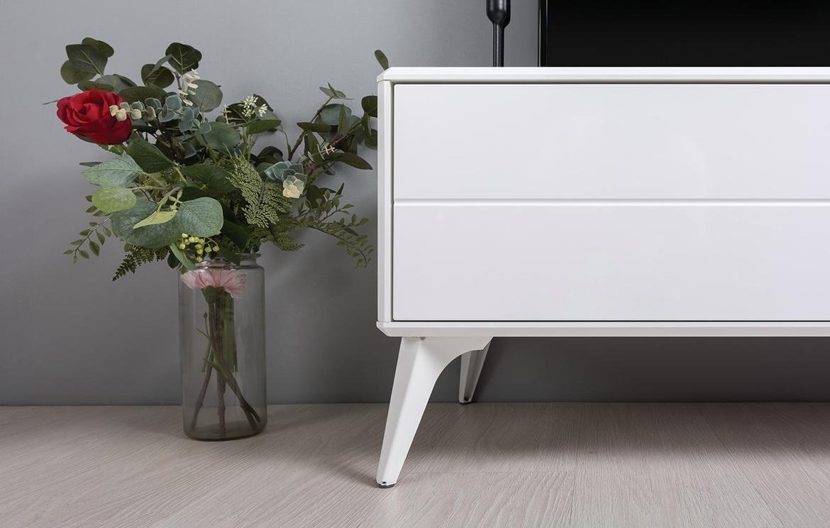 ТВ-тумба напольная DOMA SPACES 160178445, 140x45.7x43.2 см, белый купить,NaN