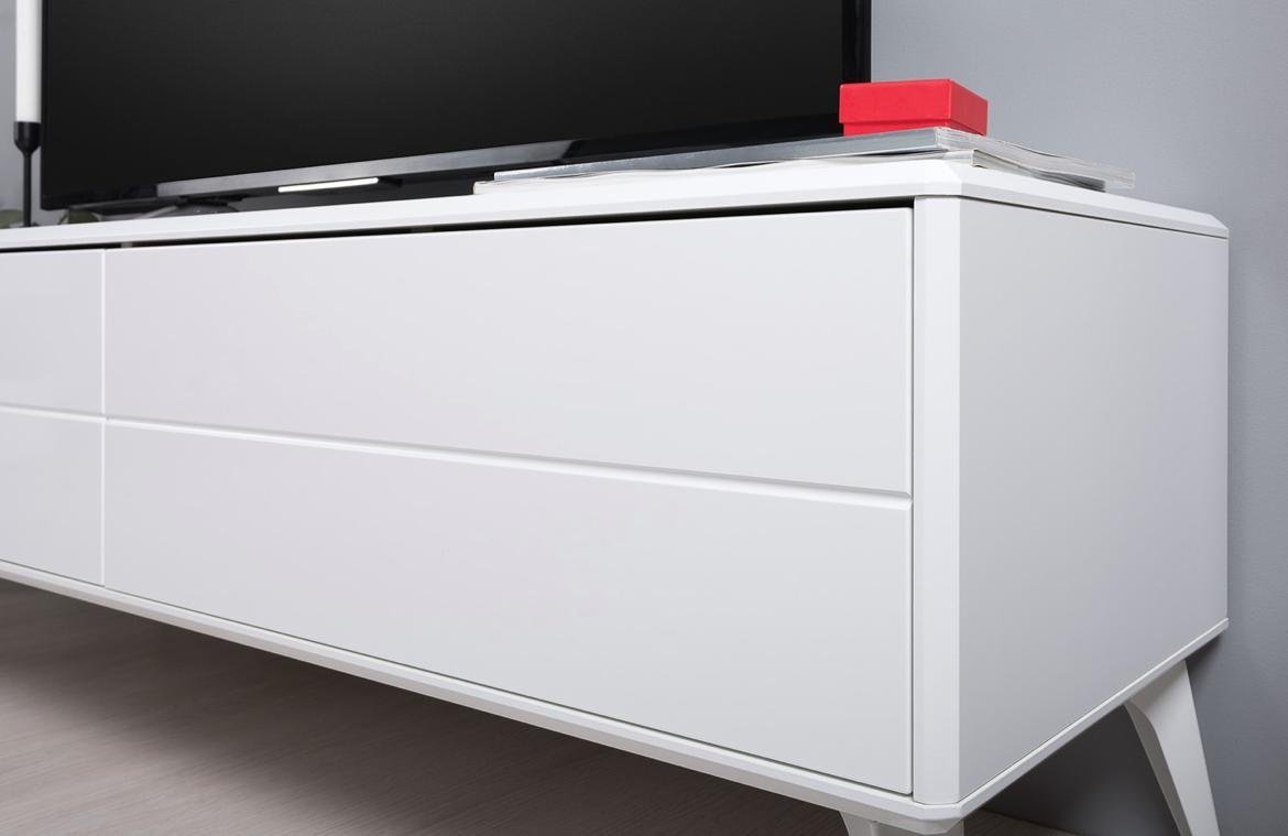 ТВ-тумба напольная DOMA SPACES 160178445, 140x45.7x43.2 см, белый купить,NaN