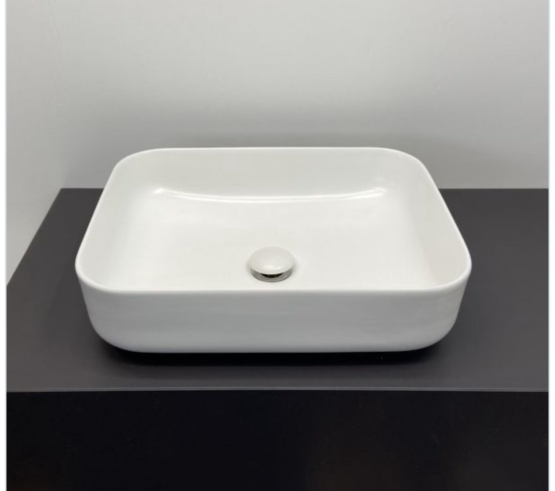 Раковина Comforty T-Y9378MW накладная прямоугольная 50, санфарфор купить,103300