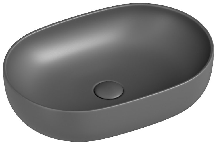 Раковина Ceramicanova CN6047MH накладная овальная 60, санфарфор купить,283000