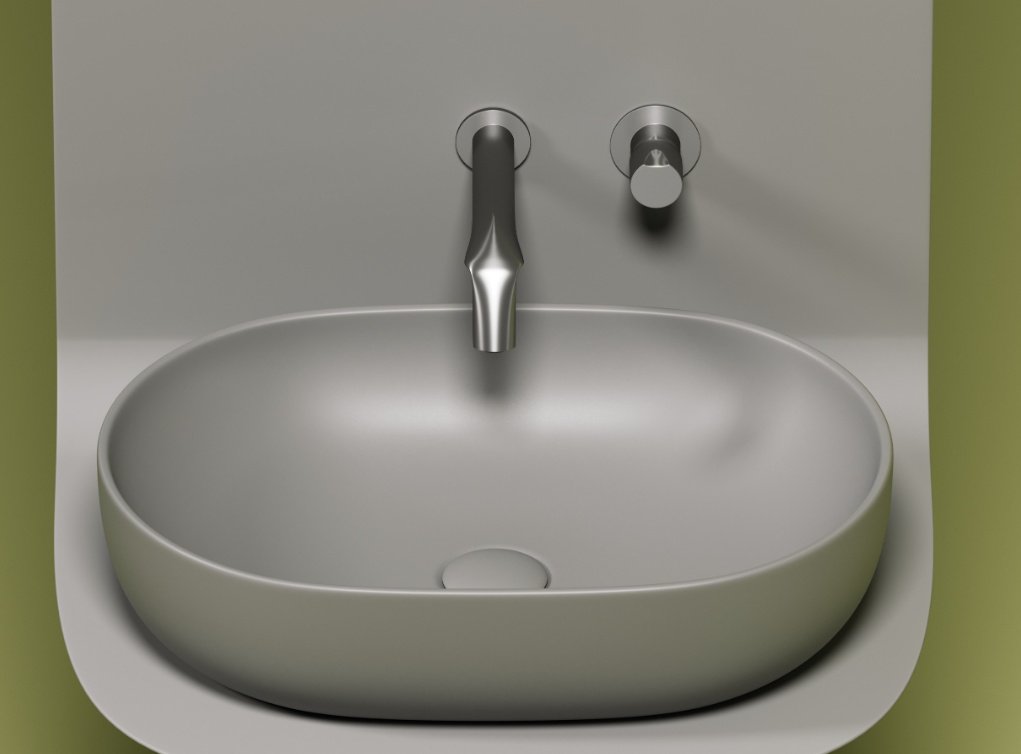 Раковина Ceramicanova CN6047MH накладная овальная 60, санфарфор