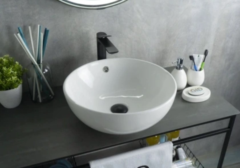Раковина GID-ceramic N9003a накладная круглая 43, керамика купить,NaN