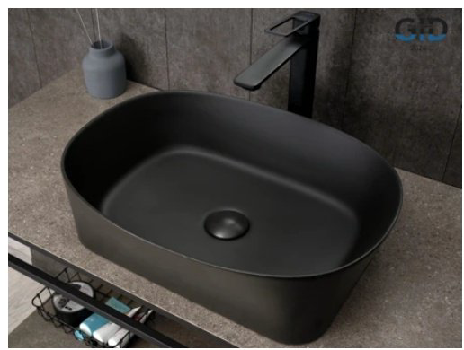 Раковина GID-ceramic N9028bg накладная овальная 53, керамика купить,NaN