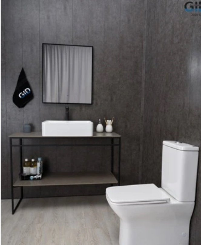 Раковина GID-ceramic N9104 накладная прямоугольная 52, керамика
