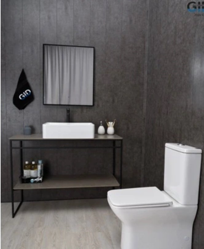 Раковина GID-ceramic N9104 накладная прямоугольная 52, керамика купить,64874