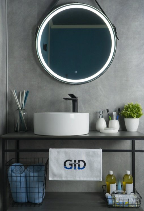 Раковина GID-ceramic N9011 накладная круглая 40, керамика купить,NaN