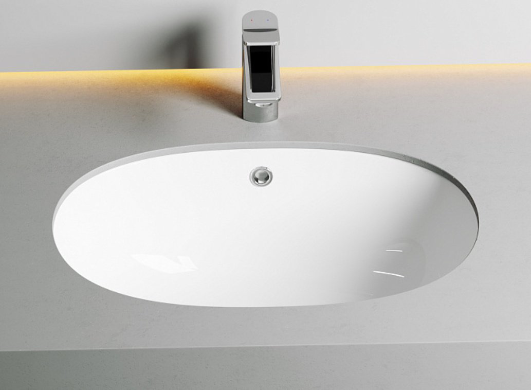 Раковина Ceramicanova CN6044 врезная овальная 56, санфарфор купить,NaN