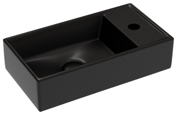 Раковина Ceramicanova CN6051LMB подвесная прямоугольная 40.7, санфарфор