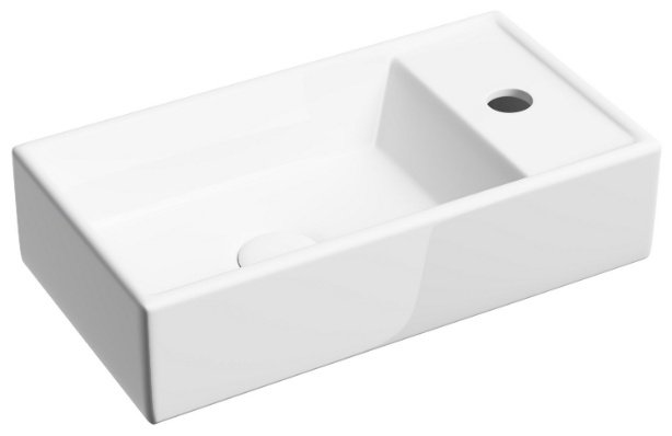 Раковина Ceramicanova CN6051L подвесная прямоугольная 40.7, санфарфор