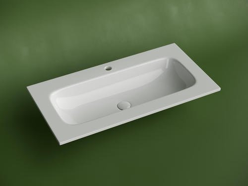 Раковина Ceramicanova CN7019 накладная прямоугольная 45.7, мрамор