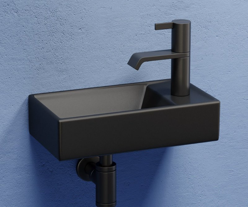 Раковина Ceramicanova CN6051LMB подвесная прямоугольная 40.7, санфарфор купить,84990