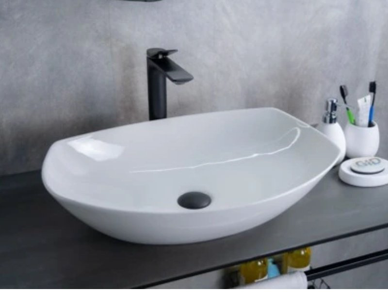 Раковина GID-ceramic N9137 накладная овальная 56, керамика купить,NaN