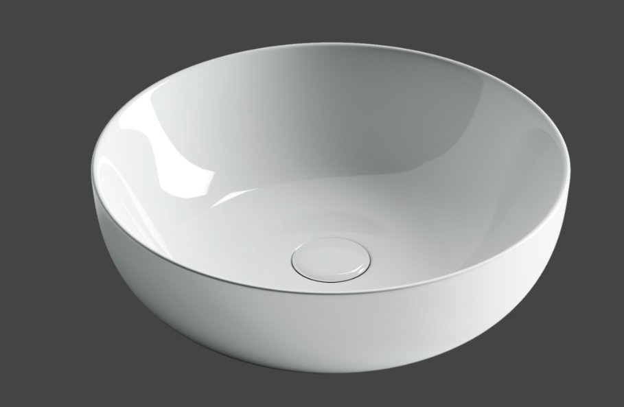 Раковина Ceramicanova CN5024 накладная круглая 42, санфарфор купить,NaN