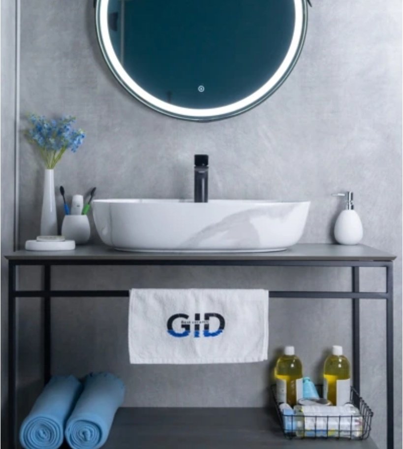 Раковина GID-ceramic Mnc346C накладная овальная 61, керамика