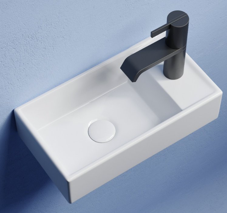 Раковина Ceramicanova CN6051L подвесная прямоугольная 40.7, санфарфор купить,NaN