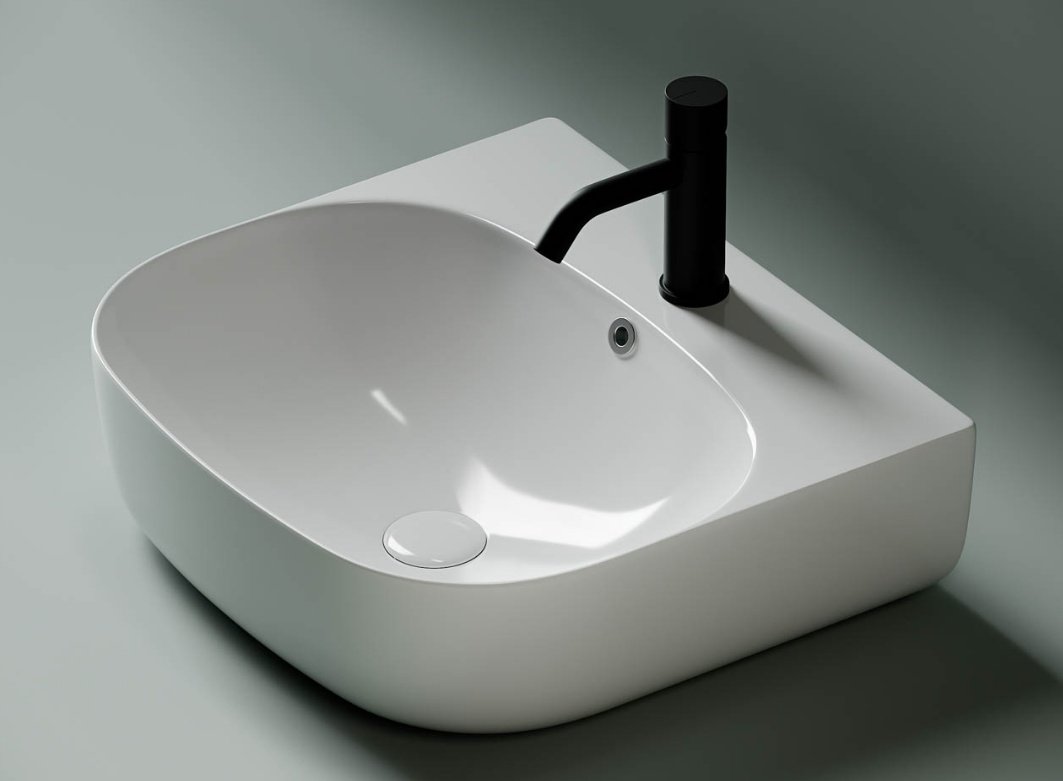 Раковина Ceramicanova CN5011 накладная прямоугольная 50, санфарфор