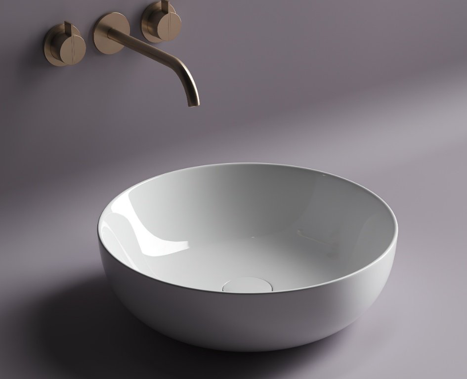 Раковина Ceramicanova CN5024 накладная круглая 42, санфарфор купить,NaN