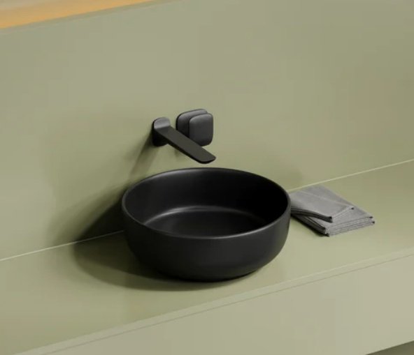 Раковина Ceramicanova CN12003MB накладная круглая 37.5, санфарфор