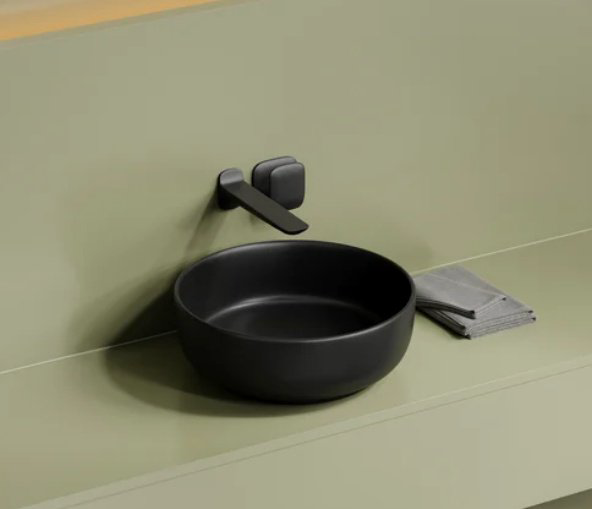 Раковина Ceramicanova CN12003MB накладная круглая 37.5, санфарфор купить,NaN
