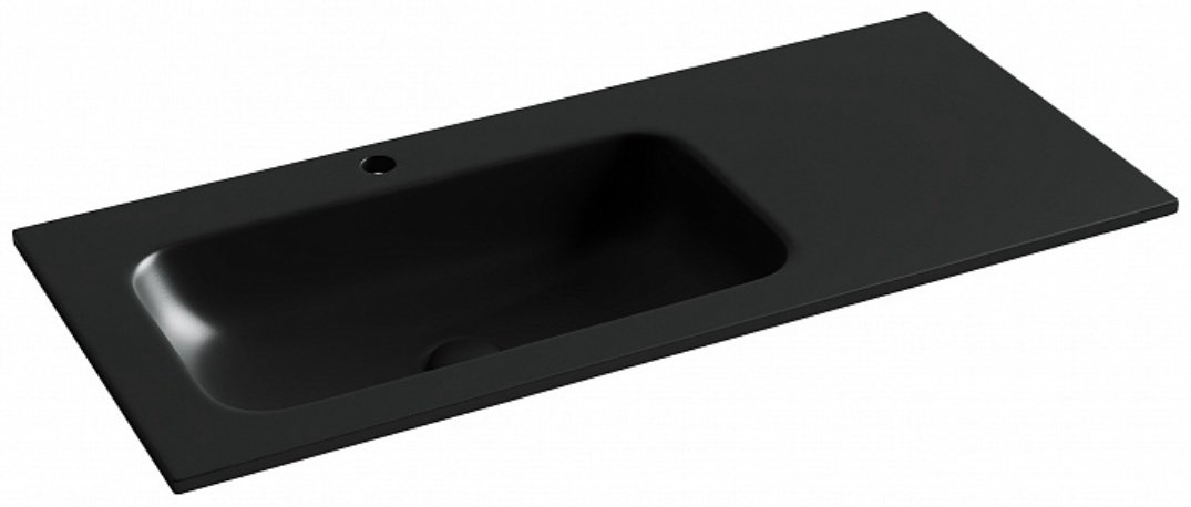 Раковина Ceramicanova CN7014MB накладная прямоугольная 101, санфарфор