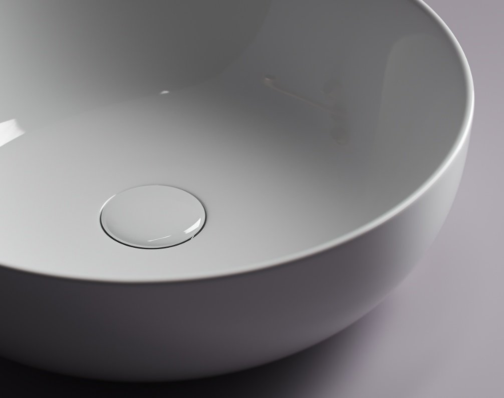 Раковина Ceramicanova CN5024 накладная круглая 42, санфарфор