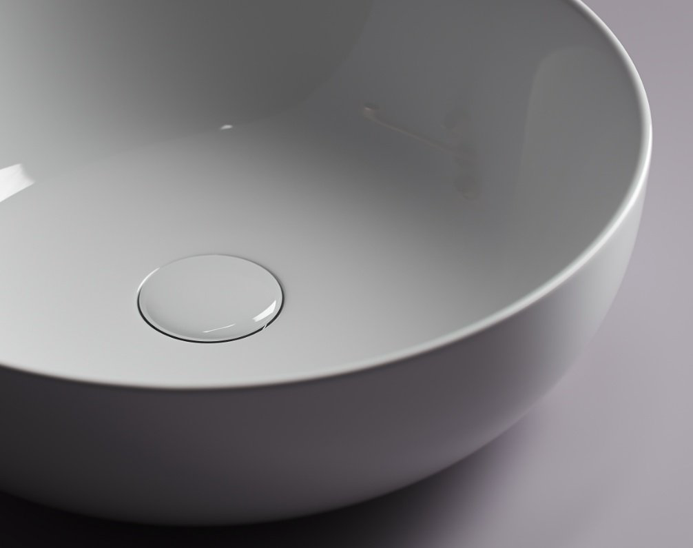 Раковина Ceramicanova CN5024 накладная круглая 42, санфарфор купить,NaN