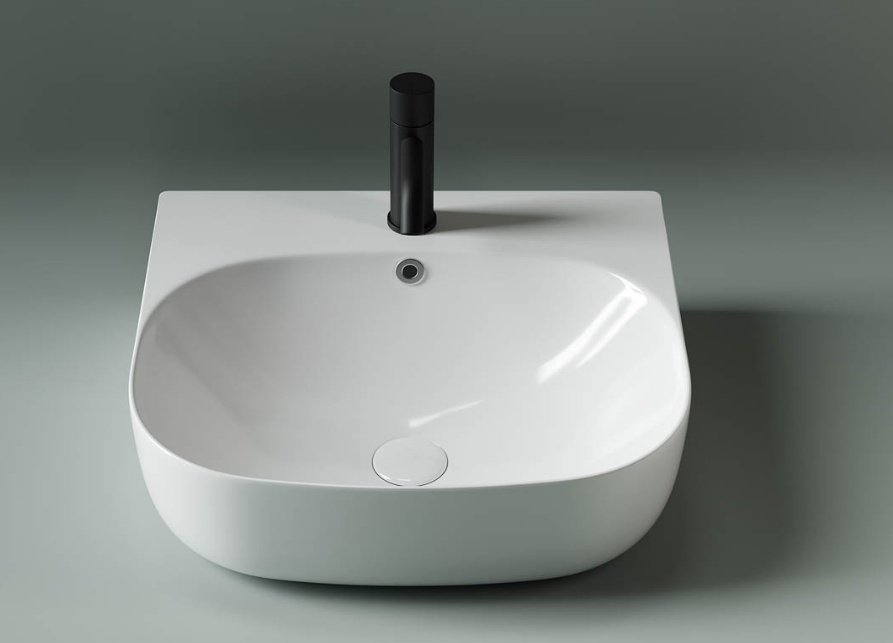 Раковина Ceramicanova CN5011 накладная прямоугольная 50, санфарфор