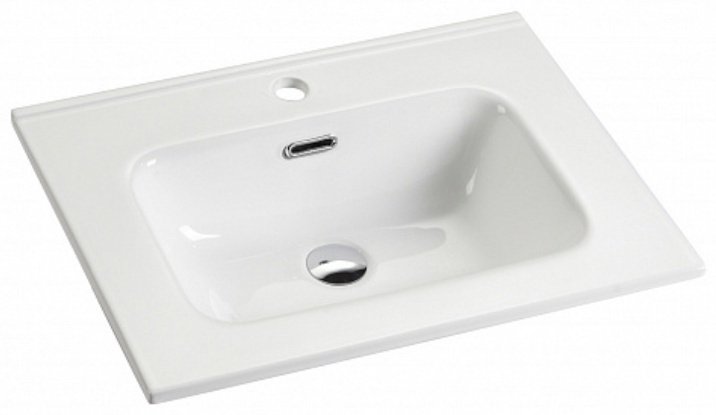 Раковина Ceramicanova CN7001 врезная прямоугольная 61, санфарфор