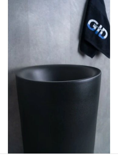 Раковина GID-ceramic Nb130bg с пьедесталом круглая 40, керамика купить,253625