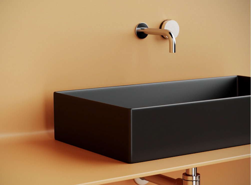 Раковина Ceramicanova CN6071MB накладная прямоугольная 70, санфарфор