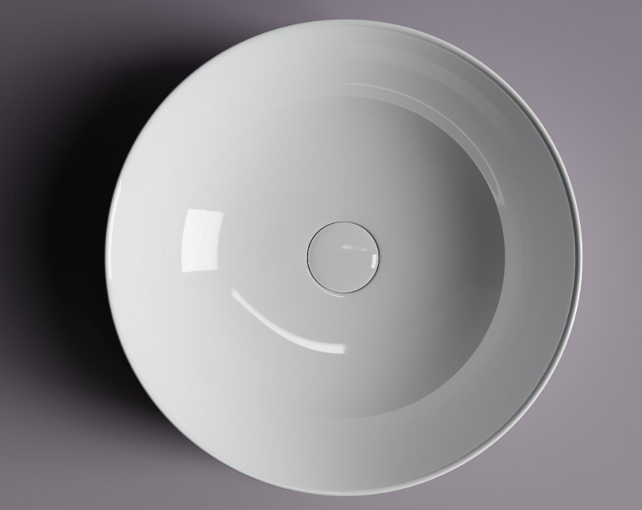 Раковина Ceramicanova CN5024 накладная круглая 42, санфарфор купить,NaN