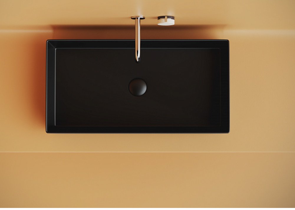 Раковина Ceramicanova CN6071MB накладная прямоугольная 70, санфарфор