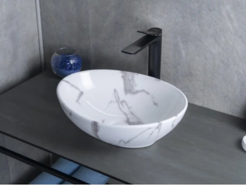 Раковина GID-ceramic Mnc138C накладная овальная 41, керамика