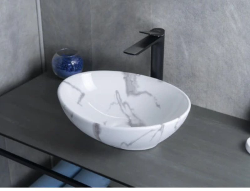 Раковина GID-ceramic Mnc138C накладная овальная 41, керамика купить,NaN