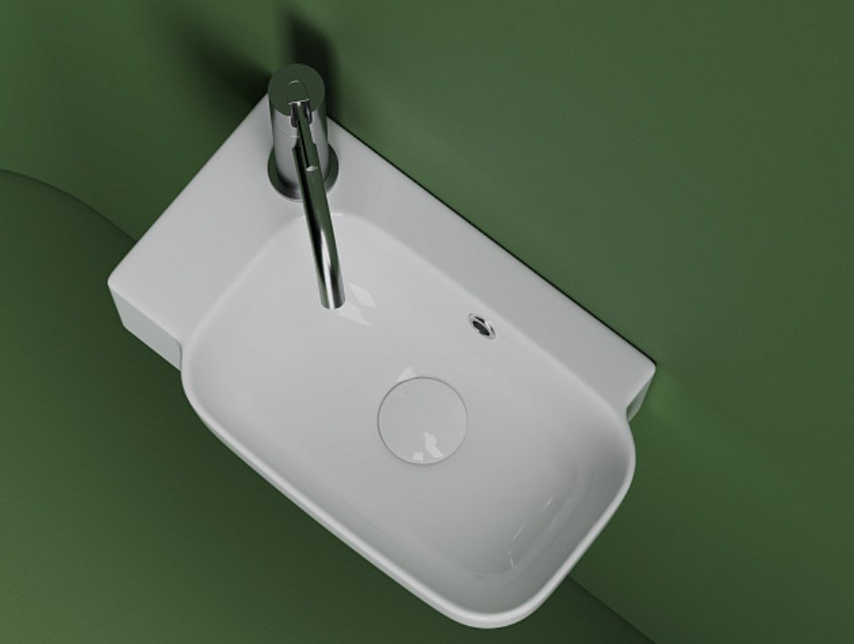 Раковина Ceramicanova CN6074R подвесная прямоугольная 40, санфарфор купить,130942