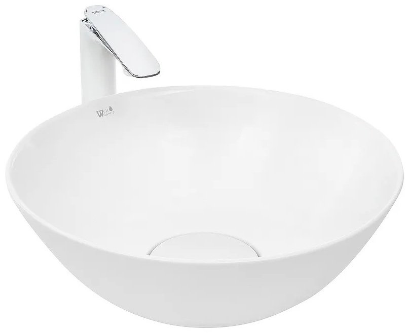 Раковина WeltWasser ELBACH 3132 накладная круглая 43 см, фаянс
