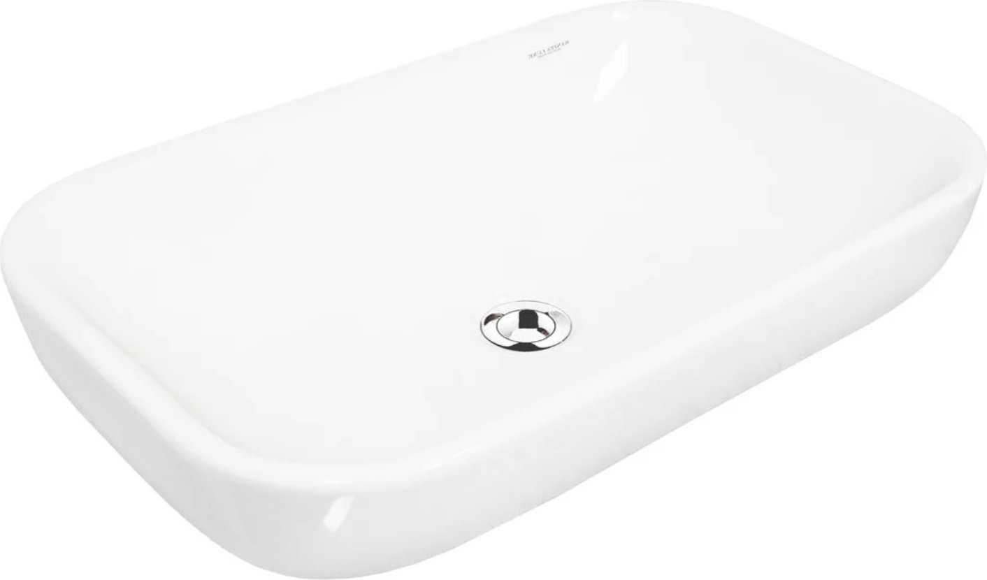 Раковина Sanita Luxe Infinity 60 S1 накладная овальная 60 см, фарфор купить,NaN