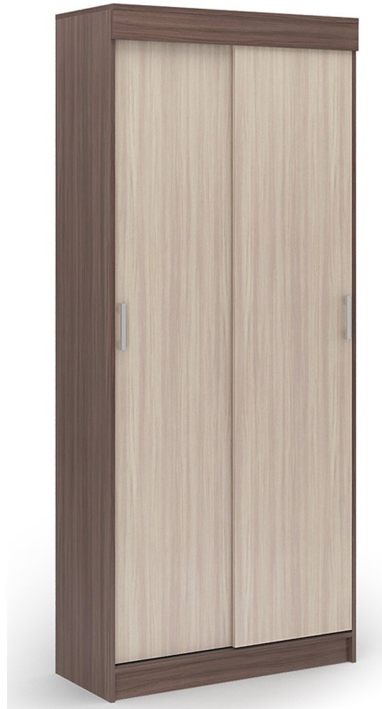 Шкаф-купе DOMA Шкаф-купе EV-100, 100x210х41 см, бежевый, светло-коричневый купить,NaN
