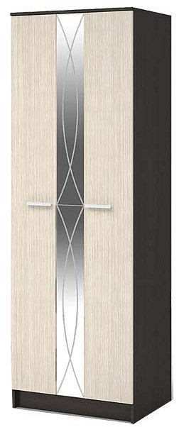 Распашной шкаф DOMA OLIVIY 2Д, 70x210х54.6 см, бежевый, коричневый купить,NaN