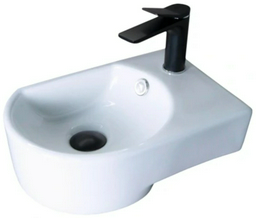 Раковина GID-ceramic N9273L подвесная нестандартная 41, керамика