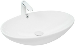 Раковина WeltWasser WW ELBACH 3077 накладная овальная 62.5 см, фаянс