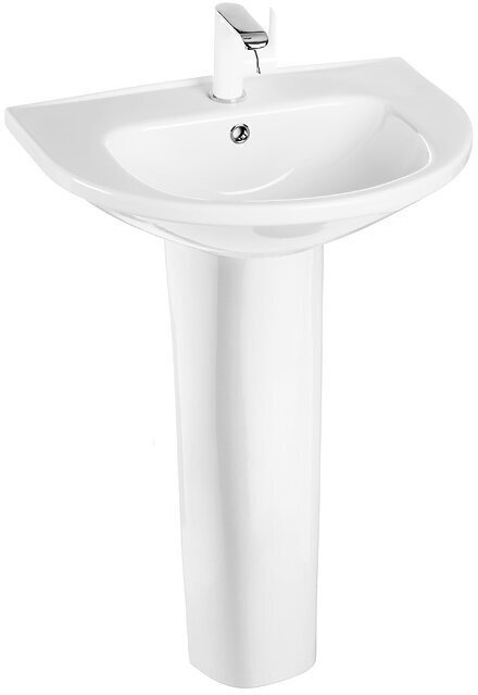 Раковина Gesso W101 Home de luxe + W Universal Home de luxe ВКЗ на пьедестал овальная 55, фаянс купить,NaN