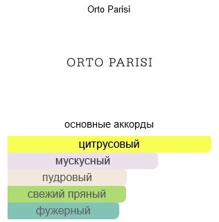 ORTO PARISI Bergamask духи PARFUM 50 мл, унисекс купить,120990