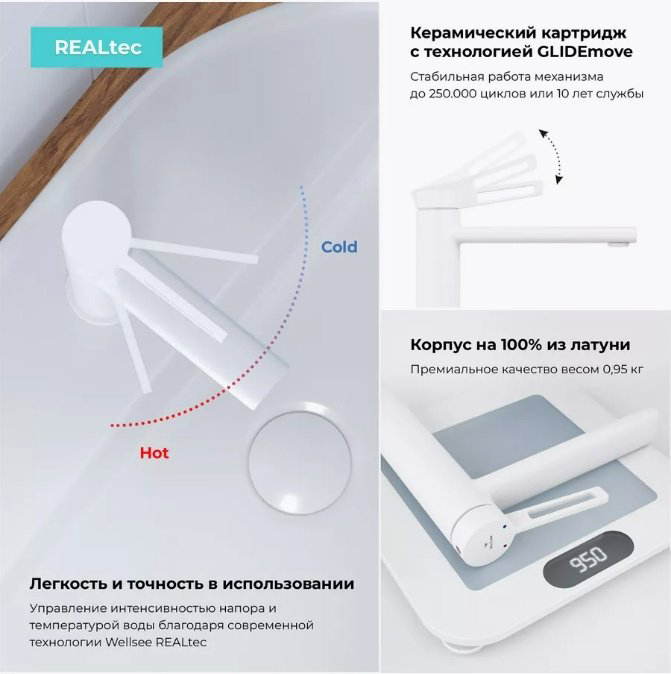 Раковина Wellsee 201002950, Graceful Pro накладная прямоугольная 42, фаянс купить,NaN